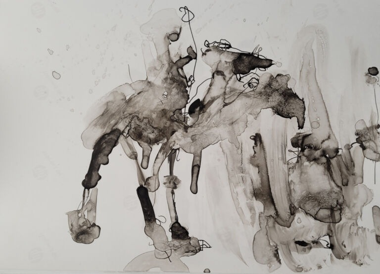 Into the Sun – C.10. Pen and finger ink washes on 300 gsm high-resolution paper. Into the Sun – C.10. Pen and finger ink washes on 300 gsm high-resolution paper.