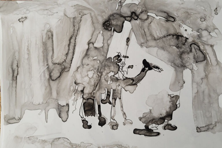 Into the Sun – C.10. Pen and finger ink washes on 300 gsm high-resolution paper. Into the Sun – C.10. Pen and finger ink washes on 300 gsm high-resolution paper.