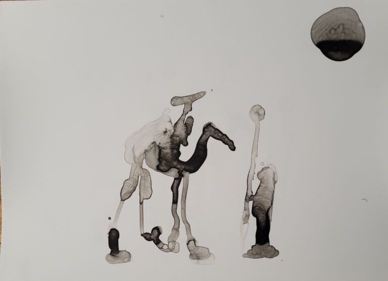Into the Sun – C.10. Pen and finger ink washes on 300 gsm high-resolution paper. Into the Sun – C.10. Pen and finger ink washes on 300 gsm high-resolution paper.
