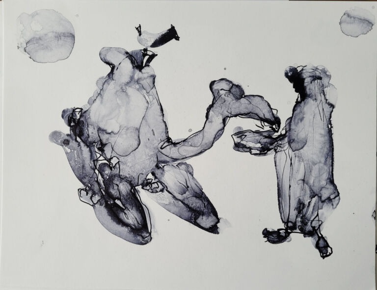 Into the Sun – C.9. Pen and finger ink washes on 300 gsm high-resolution paper. Into the Sun – C.9. Pen and finger ink washes on 300 gsm high-resolution paper.