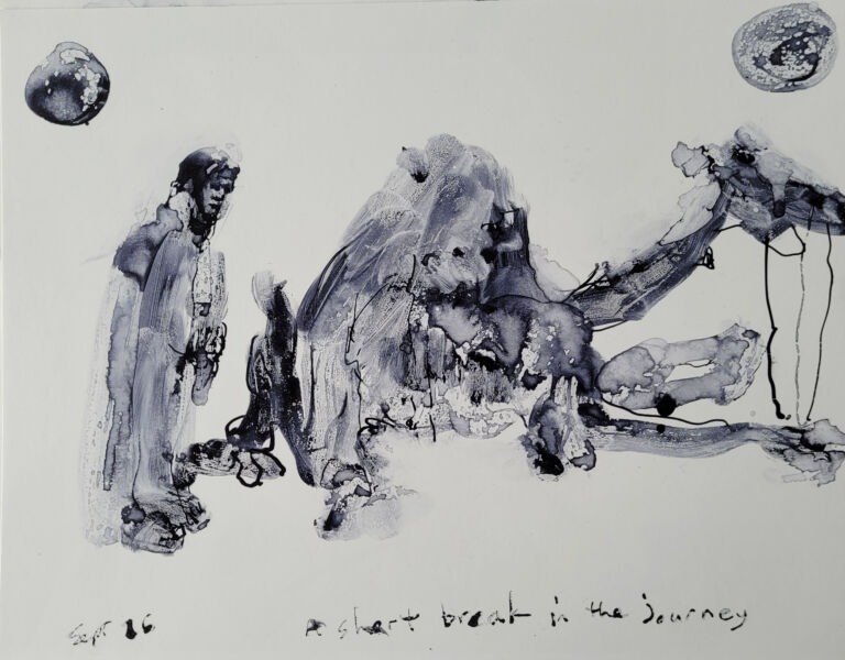 Into the Sun – C.9. Pen and finger ink washes on 300 gsm high-resolution paper. Into the Sun – C.9. Pen and finger ink washes on 300 gsm high-resolution paper.