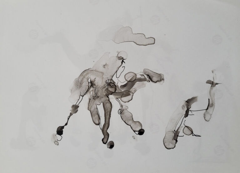Into the Sun – C.9. Pen and finger ink washes on 300 gsm high-resolution paper. Into the Sun – C.9. Pen and finger ink washes on 300 gsm high-resolution paper.