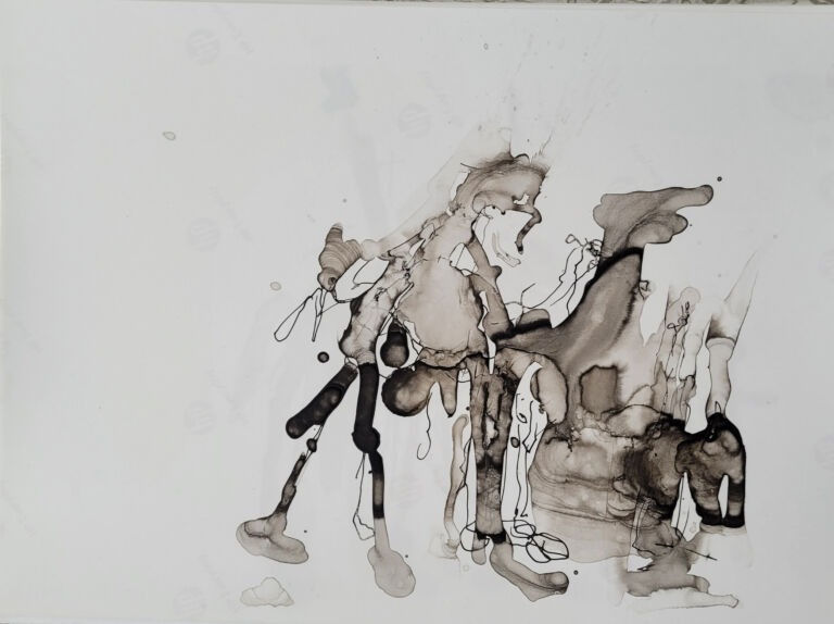 Into the Sun – C.10. Pen and finger ink washes on 300 gsm high-resolution paper. Into the Sun – C.10. Pen and finger ink washes on 300 gsm high-resolution paper.
