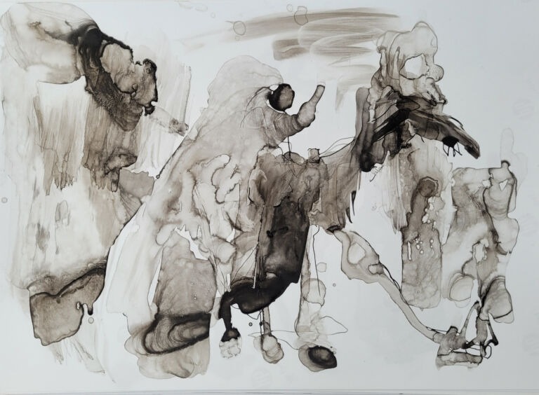 Into the Sun – C.10. Pen and finger ink washes on 300 gsm high-resolution paper. Into the Sun – C.10. Pen and finger ink washes on 300 gsm high-resolution paper.