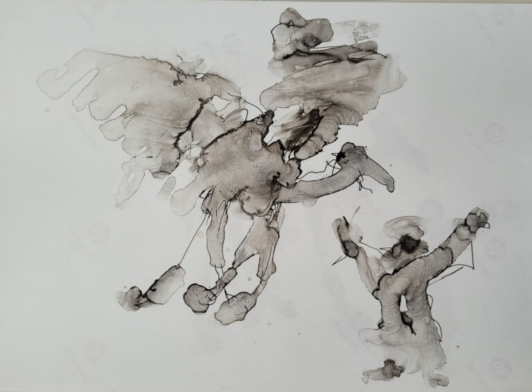 Into the Sun – C.9. Pen and finger ink washes on 300 gsm high-resolution paper. Into the Sun – C.9. Pen and finger ink washes on 300 gsm high-resolution paper.