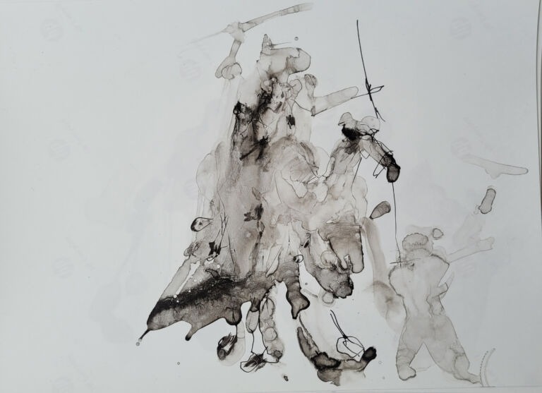 Into the Sun – C.11. Pen and finger ink washes on 300 gsm high-resolution paper. Into the Sun – C.11. Pen and finger ink washes on 300 gsm high-resolution paper.