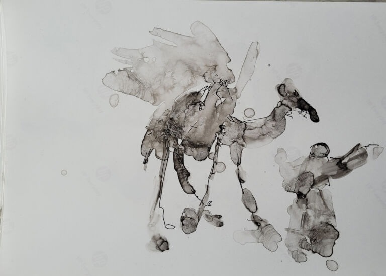 Into the Sun – C.11. Pen and finger ink washes on 300 gsm high-resolution paper. Into the Sun – C.11. Pen and finger ink washes on 300 gsm high-resolution paper.