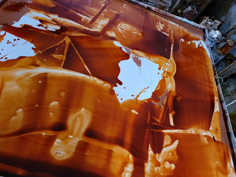Autumn and Winter 2026: Installation view. Multimedia on canvas.