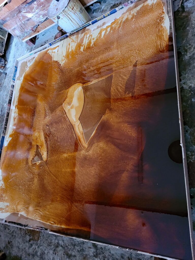 Autumn and Winter 2026: Installation view. Multimedia on canvas.